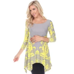 Maternity Scoop Neck Ganette Tunic With Pockets - White Mark 19 Maternity Scoop Neck Ganette Tunic With Pockets - White Mark -ChicMama Sales Store GUEST 7f16a540 a502 4d68 8b48 cefb7e7b3276