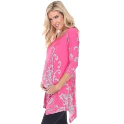 Maternity Scoop Neck Ganette Tunic With Pockets - White Mark 18 Maternity Scoop Neck Ganette Tunic With Pockets - White Mark -ChicMama Sales Store GUEST 7fa7459f 6f21 4c50 875e a9073b146181