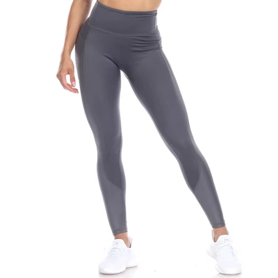 Women's High-Waist Mesh Fitness Leggings - White Mark 7 Women's High-Waist Mesh Fitness Leggings - White Mark - Image 7