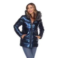 Metallic Puffer Coat With Hoodie - White Mark 21 Metallic Puffer Coat With Hoodie - White Mark -ChicMama Sales Store GUEST 816509ac 8fc3 4206 9157 f6cb024356ef