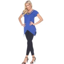 Women's Embellished V-Neck Fenella Top Tunic - White Mark -ChicMama Sales Store GUEST 8382728f d932 4db9 808f 1a1889b4cd12