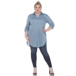 Plus Size Stretchy Tunic -White Mark -ChicMama Sales Store GUEST 856246c1 292f 4d56 ac80 af71aec3dc66