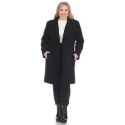 Plus Size Classic Walker Coat-White Mark -ChicMama Sales Store GUEST 863309e2 f21f 4137 8b69 abf1e3e8813b