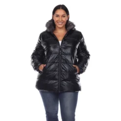 Plus Size Metallic Puffer Coat With Hoodie - White Mark 16 Plus Size Metallic Puffer Coat With Hoodie - White Mark -ChicMama Sales Store GUEST 884ac49c 525e 4d6e b4f2 cf64bbc773c1