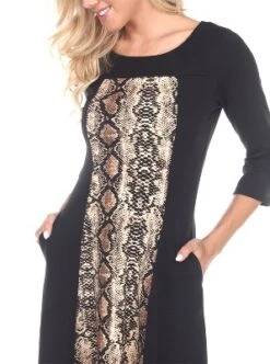 Women's Animal Print Constance Midi A-Line Dress - White Mark -ChicMama Sales Store GUEST 893dd4db 3646 423d ad50 f0e115df08d5