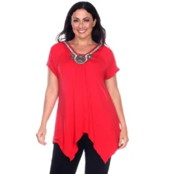 Women's Plus Size Embellished V-Neck Fenella Tunic Top - White Mark -ChicMama Sales Store GUEST 8c879f47 7a0f 4a5f 925d 780692a4e2be