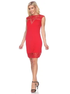 Women's Sleeveless Embellished Charlotte Dress - White Mark -ChicMama Sales Store GUEST 8d6f284a 4468 4d97 a498 ca0df5a06646