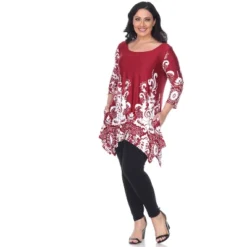Women's Plus Size Scoop Neck Printed Yanette Tunic Top - White Mark 13 Women's Plus Size Scoop Neck Printed Yanette Tunic Top - White Mark -ChicMama Sales Store GUEST 8eb393a8 c936 4bda ad83 0f7fd7260544