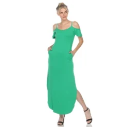 Women's Lexi Maxi Dress Green - White Mark