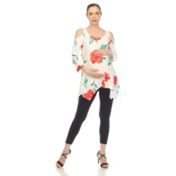 Maternity Floral Printed Cold Shoulder Tunic 12 Maternity Floral Printed Cold Shoulder Tunic -ChicMama Sales Store GUEST 8ff39f3b dfc4 4326 8a68 7819b2017b71