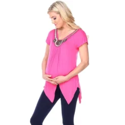 Maternity Myla Embellished Tunic Top - White Mark 19 Maternity Myla Embellished Tunic Top - White Mark -ChicMama Sales Store GUEST 92d8e297 6482 47df 844f 6ef476113abd