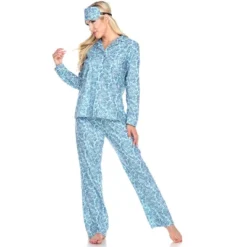 Women's Three-Piece Pajama Set - White Mark -ChicMama Sales Store GUEST 95cf3f2b 2b41 44e3 b601 58ca14d76b18