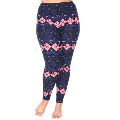 Women's Plus Size Printed Leggings - One Size Fits Most Plus - White Mark 19 Women's Plus Size Printed Leggings - One Size Fits Most Plus - White Mark - Image 19