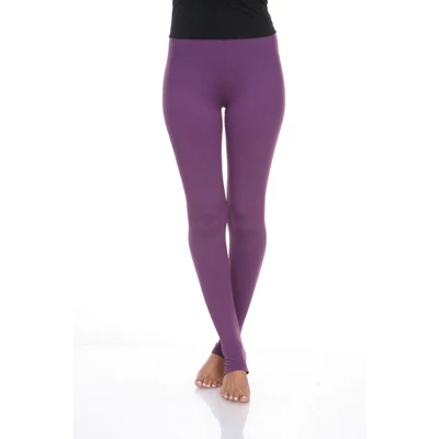 Women's Super Soft Solid Leggings - White Mark 5 Women's Super Soft Solid Leggings - White Mark - Image 5