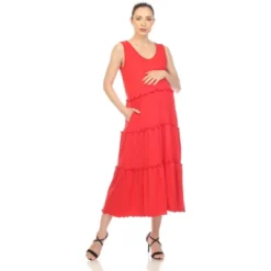 Maternity Scoop Neck Tiered Midi Dress 9 Maternity Scoop Neck Tiered Midi Dress -ChicMama Sales Store GUEST 9c866f84 9ddf 40d3 8005 fa7dcea5714b