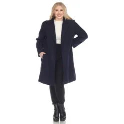 Plus Size Classic Walker Coat-White Mark -ChicMama Sales Store GUEST 9d3b7cdc 6a8c 4e9d ac49 5dcbe938ba11