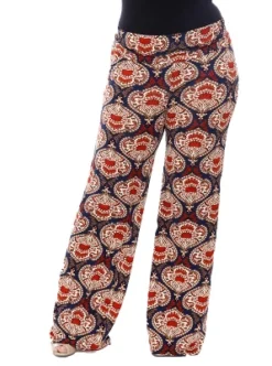Women's Plus Size Printed Palazzo Pants - White Mark -ChicMama Sales Store GUEST 9ee734e3 76c7 4188 9afe 4af6c5b2d590