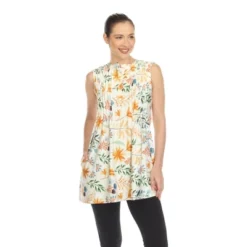 White Mark Women's Floral Sleeveless Tunic Top - White Mark -ChicMama Sales Store GUEST a1396cf4 4ae0 4e42 8865 b163601533c9