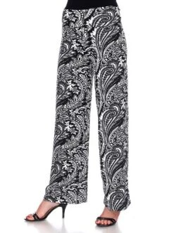 Women's Paisley Printed Palazzo Pants - White Mark 17 Women's Paisley Printed Palazzo Pants - White Mark -ChicMama Sales Store GUEST a40d10f7 84ce 4d0b 9a41 0fc142c4c00b