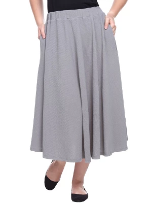 Women's Plus Size Tasmin Flare Midi Skirts - White Mark 12 Women's Plus Size Tasmin Flare Midi Skirts - White Mark - Image 12