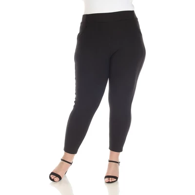 Plus Size Super Soft Elastic Waistband Scuba Pants 5 Plus Size Super Soft Elastic Waistband Scuba Pants - Image 5