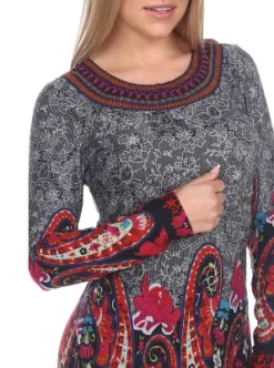 Women's Sandrine Embroidered Sweater Dress - White Mark -ChicMama Sales Store GUEST ae1662b4 fbcd 4275 a3c8 1bfcc24de994