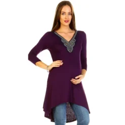 Maternity Calla Embellished Tunic Top - White Mark -ChicMama Sales Store GUEST ae9d8f28 6aa4 4037 821a 28812168d76d