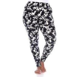 Women's Plus Size Super Soft Midi-Rise Printed Leggings - One Size Fits Most Plus - White Mark -ChicMama Sales Store GUEST af670895 0b55 45fe 8562 b7426693a729