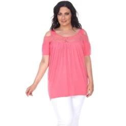 Women's Plus Size Cut Out Shoulder Bexley Tunic Top - White Mark 18 Women's Plus Size Cut Out Shoulder Bexley Tunic Top - White Mark -ChicMama Sales Store GUEST b061d5a8 cbfc 402e a988 cd55d4cd3b2f