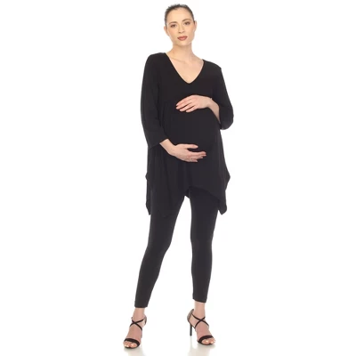 Maternity Empire Cut V-Neck Tunic Top 4 Maternity Empire Cut V-Neck Tunic Top - Image 4