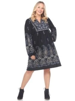 Women's Plus Size Apolline Embroidered Sweater Dress - White Mark -ChicMama Sales Store GUEST b0c8cce8 ab10 4a4e a323 d9b4f1fbfa73