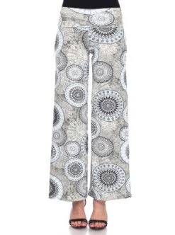 Women's Circle Printed Palazzo Pants - White Mark -ChicMama Sales Store GUEST b30aa532 d1b2 400a b2da ddf187ce0c6a
