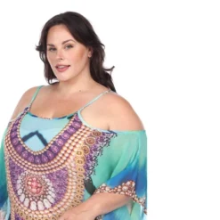 Plus Size Sheer Caftan Maxi Dress - One Size Fits Most Plus - White Mark -ChicMama Sales Store GUEST b3b5a893 d62a 44e6 88ab b7579f2aec01