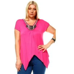 Women's Plus Size Embellished V-Neck Fenella Tunic Top - White Mark -ChicMama Sales Store GUEST b3fa42b4 accd 4df4 ae9e 8945f86e8cc7