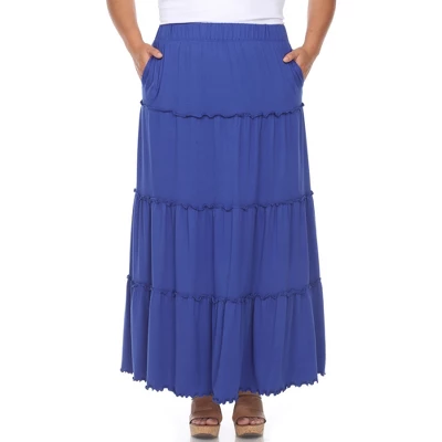 Plus Size Tiered Maxi Skirt 7 Plus Size Tiered Maxi Skirt - Image 7