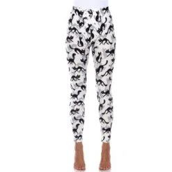 Women's Super Soft Midi-Rise Printed Leggings - One Size Fits Most - White Mark -ChicMama Sales Store GUEST b53ff9db 8c84 4992 8bdb ec1b22ffeb4f