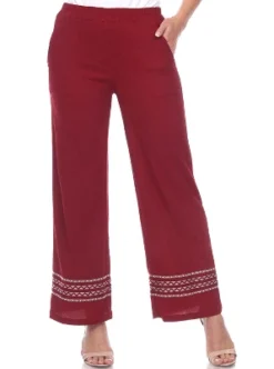 Women's Wide-Leg Pants - White Mark -ChicMama Sales Store GUEST b5dc8c9a 163f 47f2 9d46 bd4db46d9104