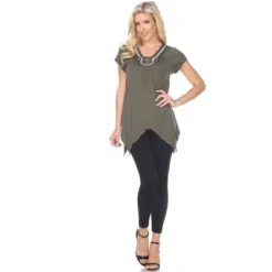 Women's Embellished V-Neck Fenella Top Tunic - White Mark -ChicMama Sales Store GUEST b795b08b 5e98 4c22 ba31 761c60f29be0