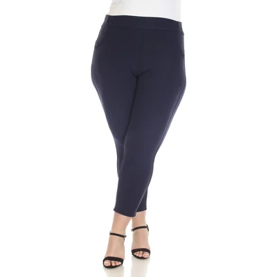 Plus Size Super Soft Elastic Waistband Scuba Pants 7 Plus Size Super Soft Elastic Waistband Scuba Pants - Image 7