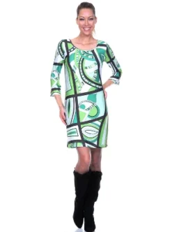 Women's 3/4 Bell Sleeve Genevieve Dress - White Mark 11 Women's 3/4 Bell Sleeve Genevieve Dress - White Mark -ChicMama Sales Store GUEST b8a906f8 dfe9 4198 82c0 435b329eb436