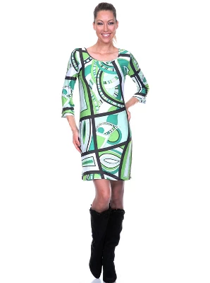 Women's 3/4 Bell Sleeve Genevieve Dress - White Mark 5 Women's 3/4 Bell Sleeve Genevieve Dress - White Mark - Image 5