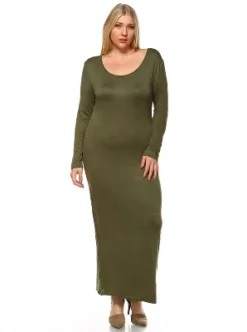 Women's Plus Size Long Sleeve Maxi Dress - White Mark -ChicMama Sales Store GUEST b9f38261 49e9 406b aa6b 5e5139501332