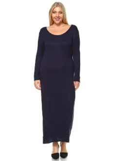 Women's Plus Size Long Sleeve Maxi Dress - White Mark -ChicMama Sales Store GUEST bde1413c f43f 4485 8886 f56cab3353ac
