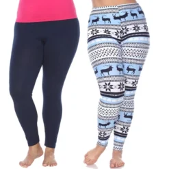 Women's Pack Of 2 Plus Size Leggings - One Size Fits Most Plus - White Mark -ChicMama Sales Store GUEST be8e6e9b 5c16 4988 b67d b484b3b8d9c6