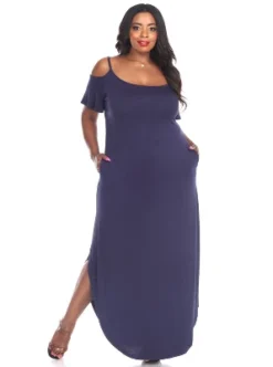 Women's Plus Size Cold Shoulder Lexi Maxi Dress With Pockets - White Mark -ChicMama Sales Store GUEST bec8a556 7fab 4dc1 ab01 3f7695ba3504