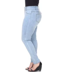 Women's Plus Size Super Stretch Light Blue Denim - White Mark -ChicMama Sales Store GUEST c4f2fcff 3fba 4ba3 9282 1bb468035d5b