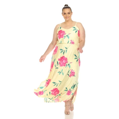 Plus Size Floral Strap Maxi Dress 7 Plus Size Floral Strap Maxi Dress - Image 7