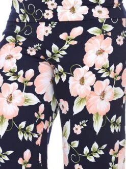 Women's Plus Size Floral Printed Palazzo Pants - White Mark
