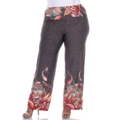 Women's Plus Size Printed Palazzo Pants - White Mark -ChicMama Sales Store GUEST c7a32f82 83dc 48ad abe3 023e35f2a1ee