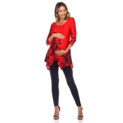 Maternity 'Ganette' Tunic - White Mark -ChicMama Sales Store GUEST ca90510b 3e33 47b3 b41a 844e68768ff3